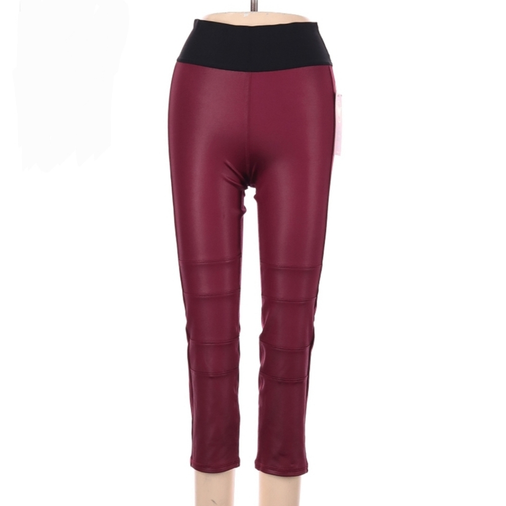 NWOT Marvel Her Universe maroon red leggings S